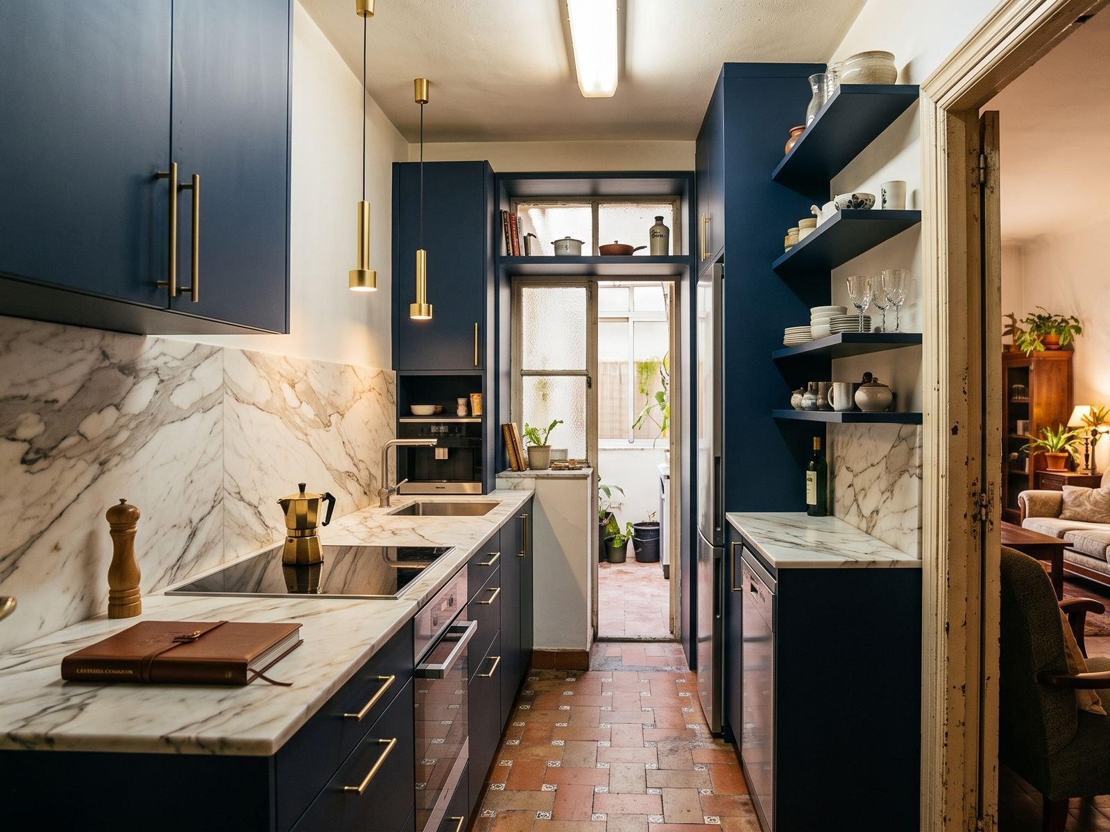 Cocina antes de la reforma en Triana, Sevilla
